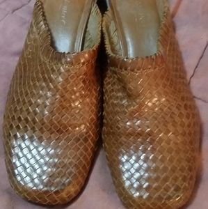Coldwater Creek Woven Leather Wedge